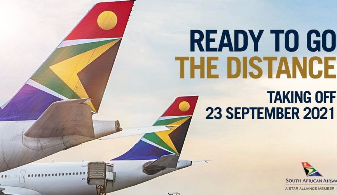 South African Airways anuncia a retomada de suas operações