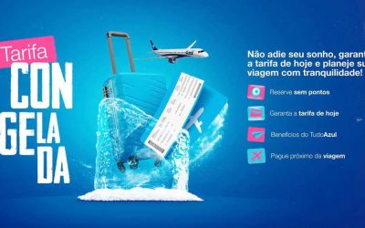 TudoAzul lança Tarifa Congelada – serviço que permite que você emita bilhetes sem ter pontos na conta